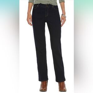 CHAPS Madden Straight Slimming Fit Denim Jeans, Dark Wash, size 10